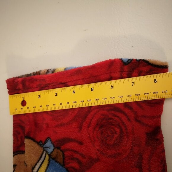 Disney Youth's Size Medium Red w/ Multi Colors Beauty & the Beast Sleep Pants - Picture 5 of 9